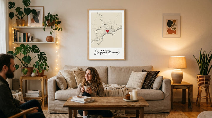 Affiche "Le début de nous" : Une phrase courte et percutante