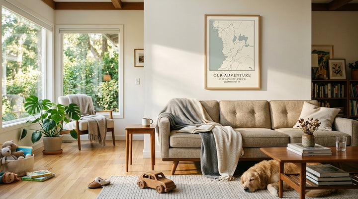 Affiche Personnalisée Maison : Coordonnées de votre foyer