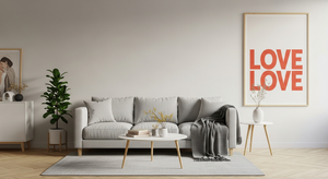 Poster Amour : Minimalisme et sentiments