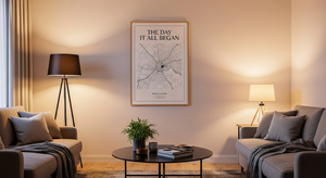Affiche "The day it all began" : Le cadeau unique pour immortaliser le début de votre histoire