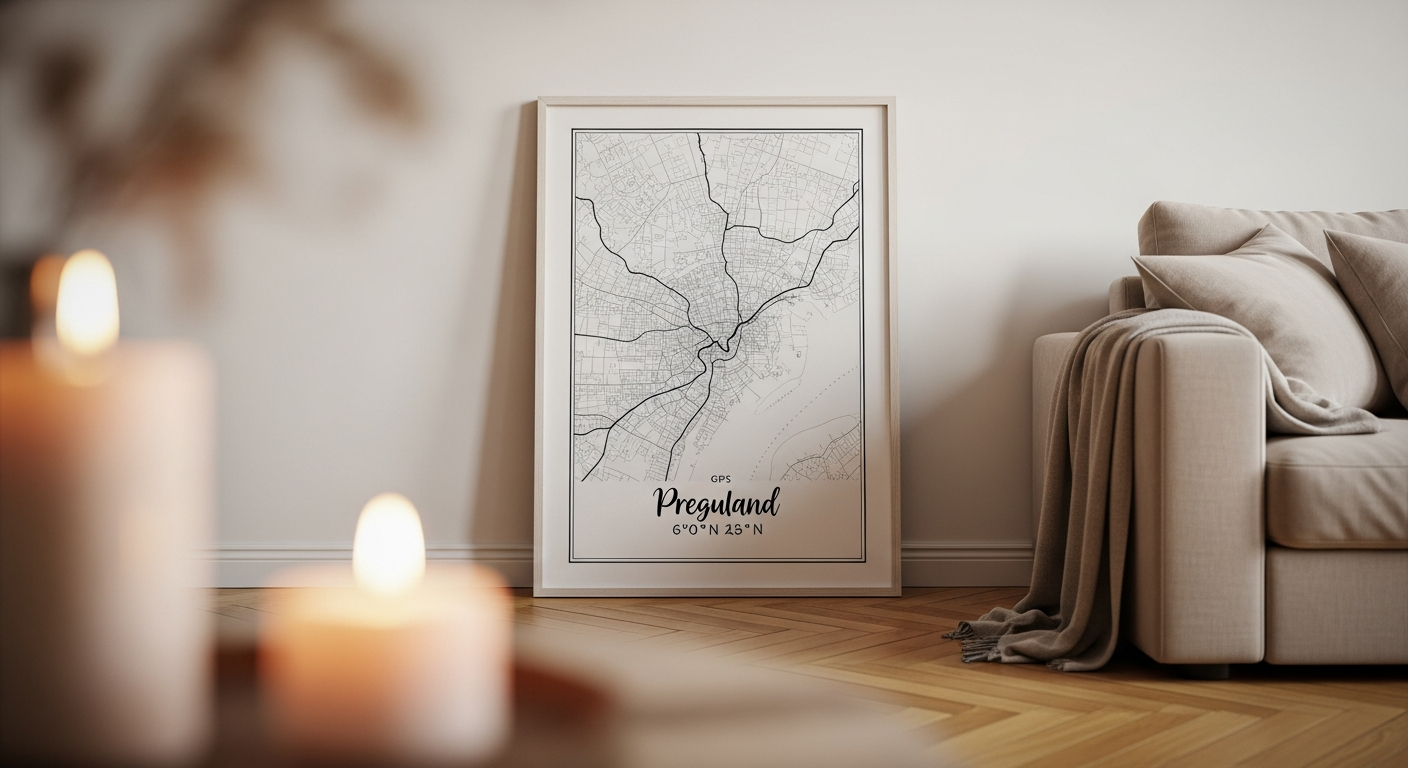 Affiche Coordonnées GPS : Le code secret de votre amour