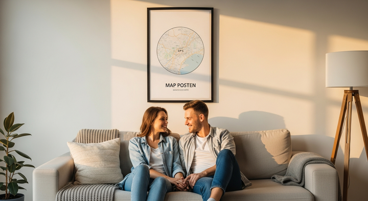 Affiche rencontre internet : La carte GPS de votre passage du virtuel au réel