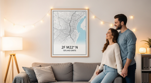 Affiche Position GPS : Marquez votre territoire amoureux