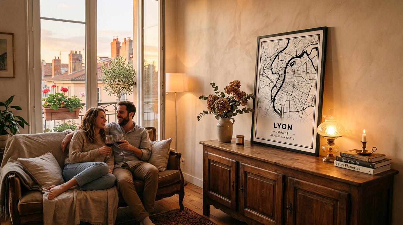Poster Lyon : La ville de votre histoire