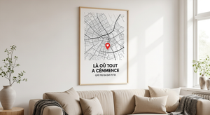 Cadre lieu de rencontre : une déco murale unique pour immortaliser le début de votre histoire